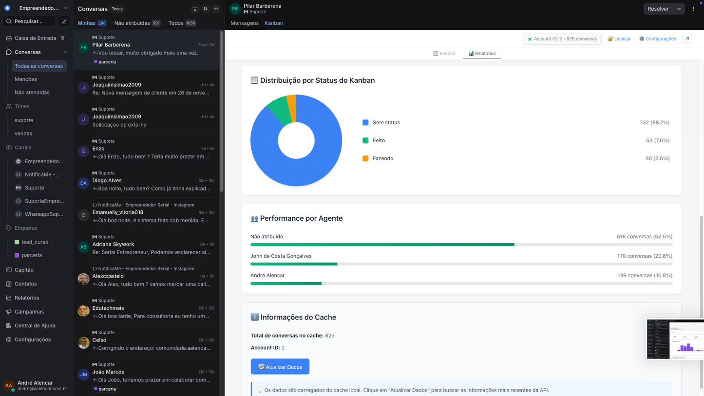 WebApp - Kanban Profissional para Chatwoot