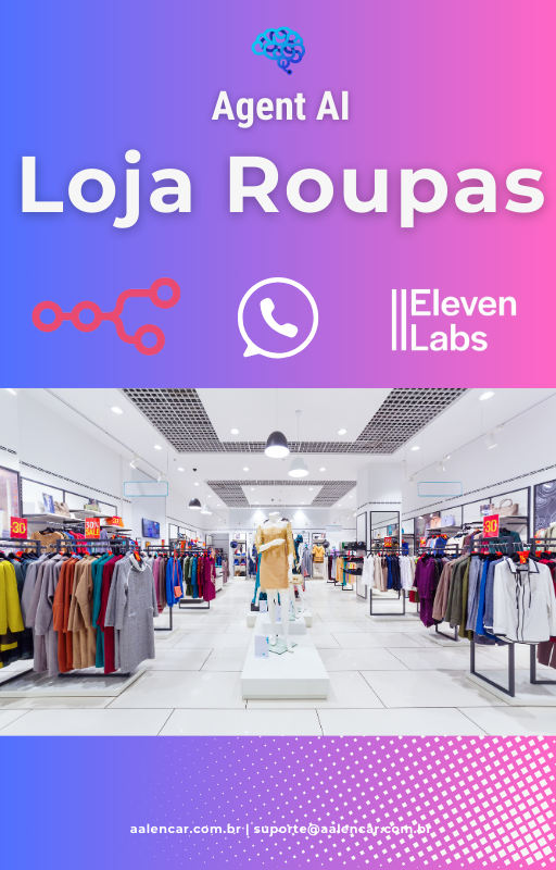 Fluxo n8n - Chatbot para ecommerce e lojas de roupas