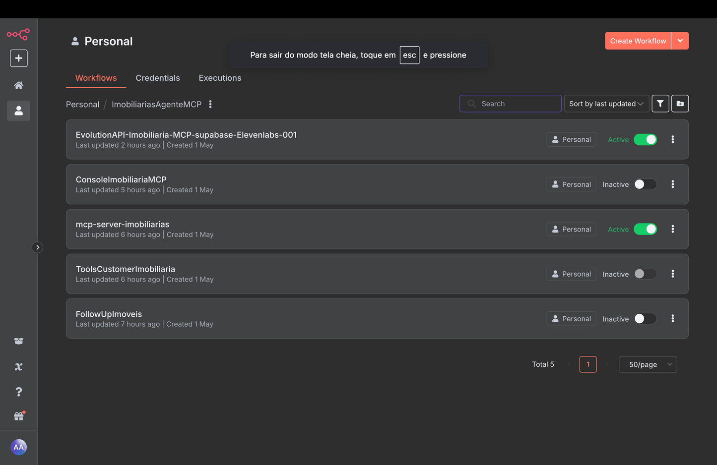 Fluxo n8n: Automação de SDR para Imobiliárias com RAG da OpenAI e MCP