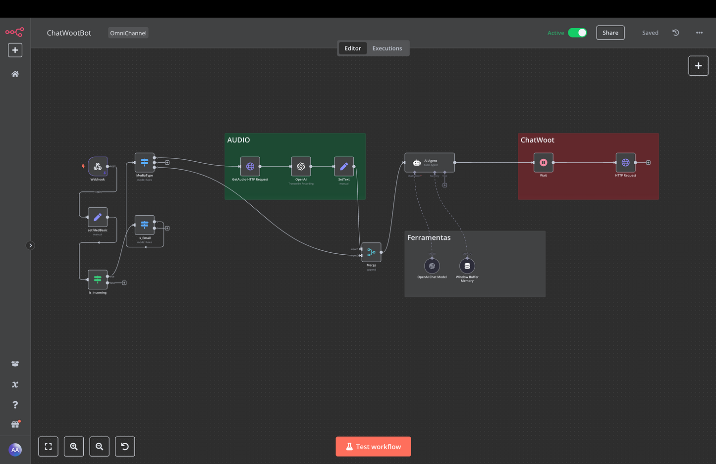 Pack OmniChannel - Guia Completo de Instalação e Fluxo n8n - Chatbot Omnichannel com n8n e Chatwoot!