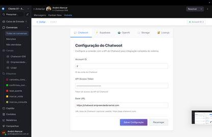 🧠 Web App para Chatwoot SDR : Cadastro de imóveis + Rag Híbrido
