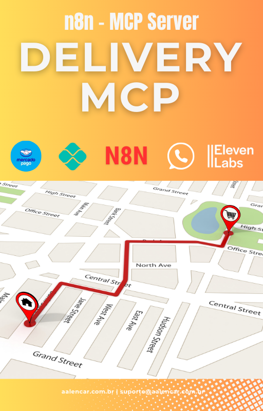 Fluxo - Chatbot Delivery com MCP + Mercado Pago + Google Maps no n8n
