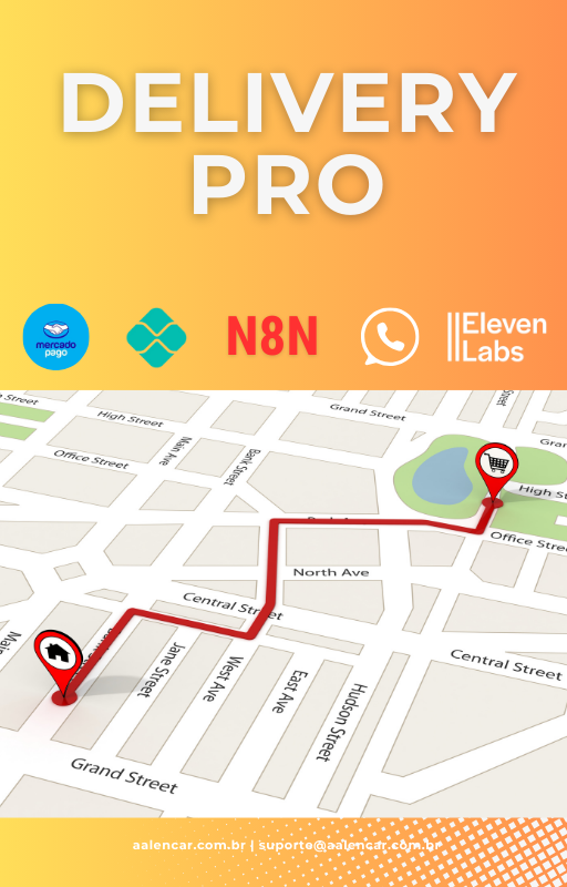 Fluxo n8n: Automação de Atendimento para Restaurantes com WhatsApp, Mercado Pago - PIX e Google Maps 🍕📲