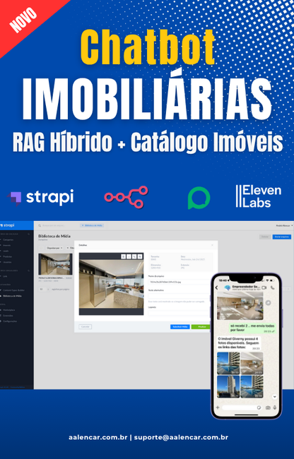 Fluxo n8n  SDR Imobiliários - Agente de IA com RAG Híbrido no Supabase