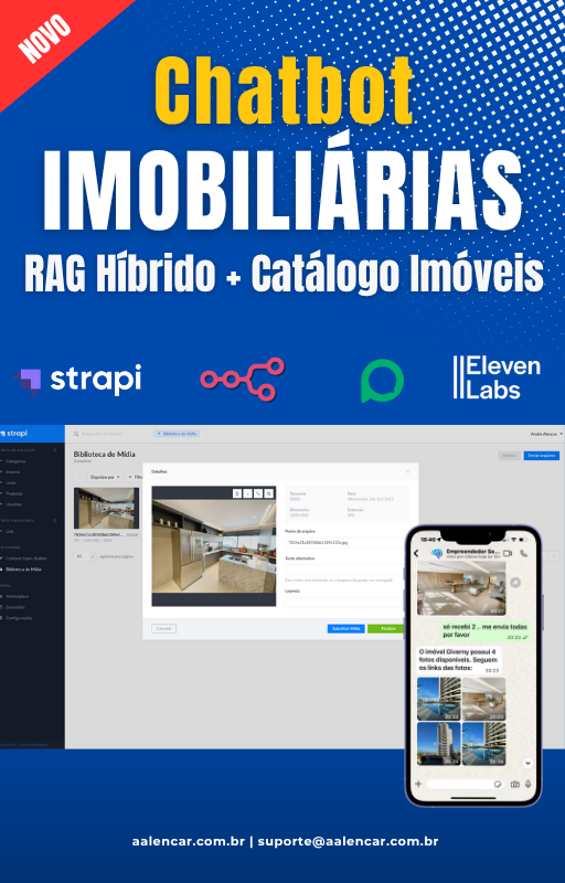 Fluxo n8n  SDR Imobiliários - Agente de IA com RAG Híbrido no Supabase